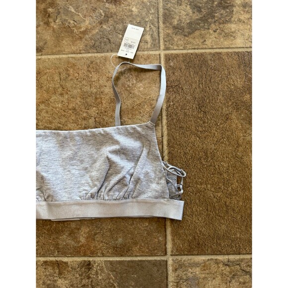 Aerie Real Good Strappy Side Lace Up Bralette Grey 
Size Medium - Picture 4 of 8